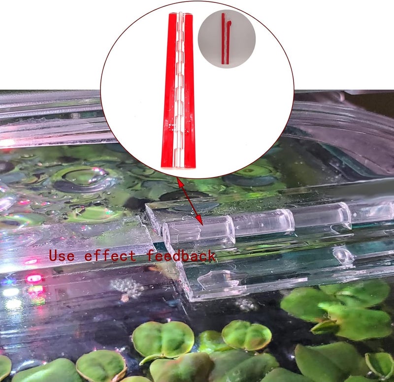 Anyalite Acryl-Hinge 300mm Transparent Plastic Piano Hinge, Self-Adhesive, for DIY Box, Aquarium, Golf Cart Tray, Display Stand - Image 5